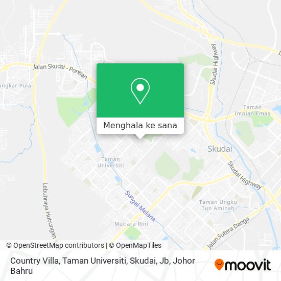 Peta Country Villa, Taman Universiti, Skudai, Jb