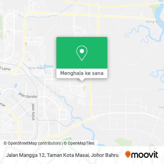 Peta Jalan Mangga 12, Taman Kota Masai