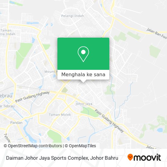 Peta Daiman Johor Jaya Sports Complex