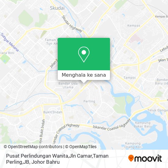 Peta Pusat Perlindungan Wanita,Jln Camar,Taman Perling,JB