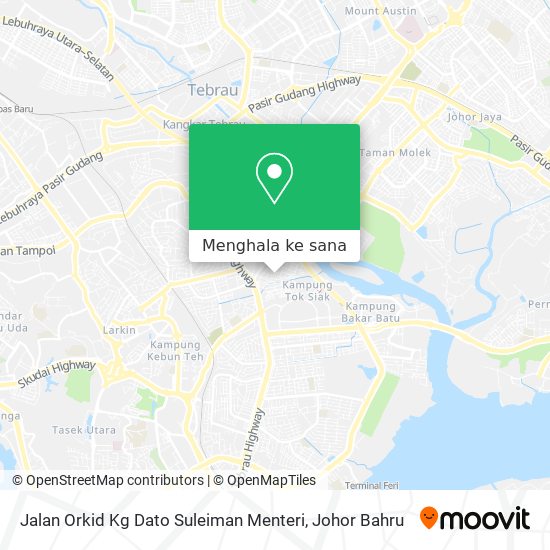 Peta Jalan Orkid Kg Dato Suleiman Menteri