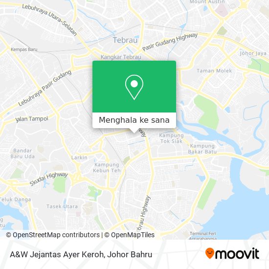 Peta A&W Jejantas Ayer Keroh