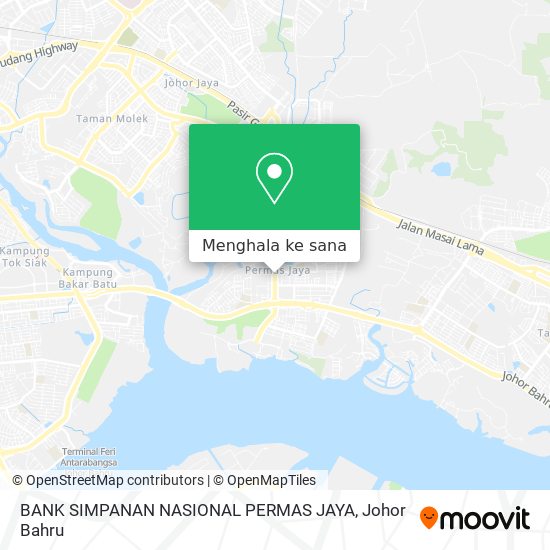 Peta BANK SIMPANAN NASIONAL PERMAS JAYA