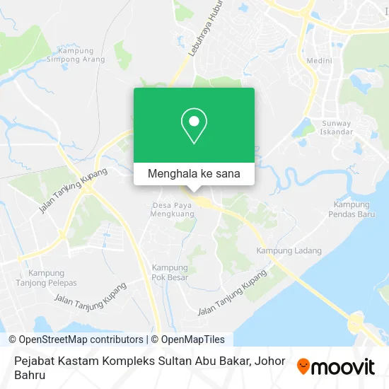 Peta Pejabat Kastam Kompleks Sultan Abu Bakar