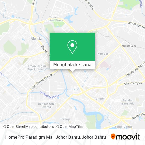 Peta HomePro Paradigm Mall Johor Bahru