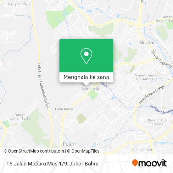 Peta 15 Jalan Mutiara Mas 1/9