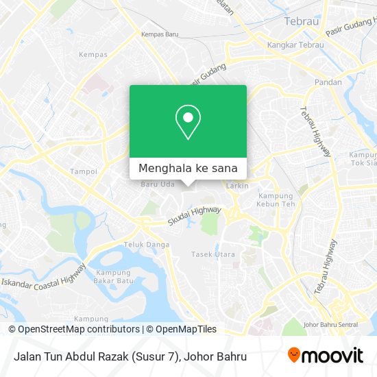 Peta Jalan Tun Abdul Razak (Susur 7)