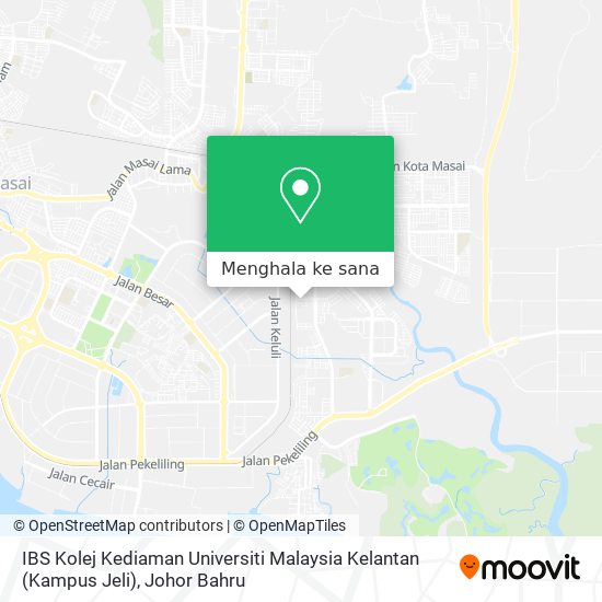 Peta IBS Kolej Kediaman Universiti Malaysia Kelantan (Kampus Jeli)