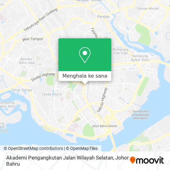 Peta Akademi Pengangkutan Jalan Wilayah Selatan