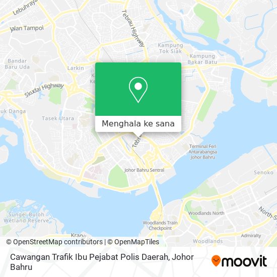 Peta Cawangan Trafik Ibu Pejabat Polis Daerah