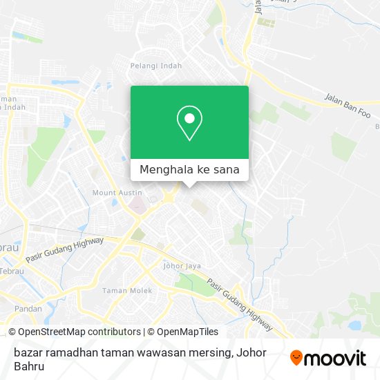 Peta bazar ramadhan taman wawasan mersing