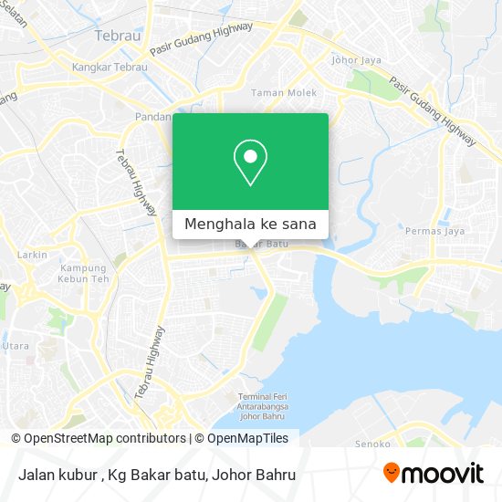 Peta Jalan kubur , Kg Bakar batu