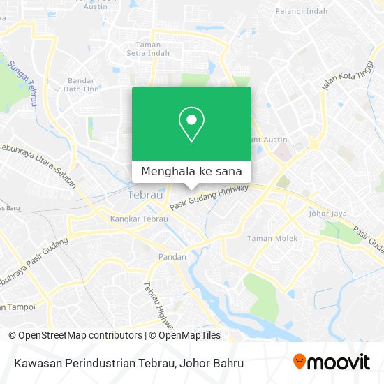 Peta Kawasan Perindustrian Tebrau