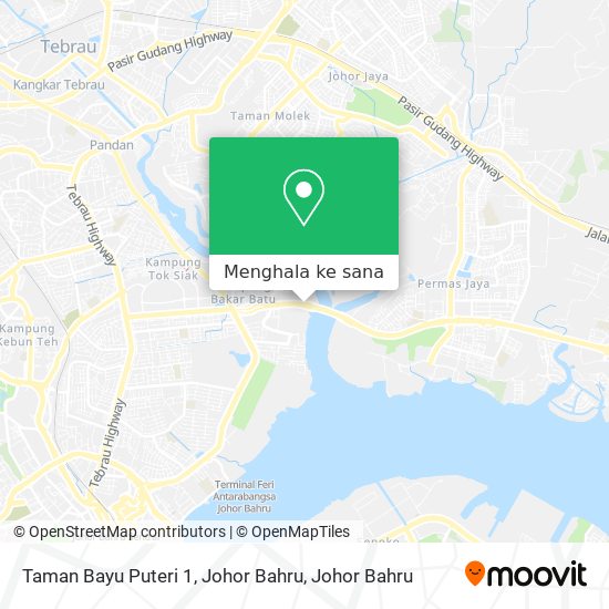 Peta Taman Bayu Puteri 1, Johor Bahru