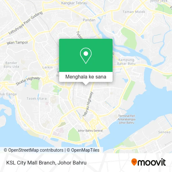 Peta KSL City Mall Branch