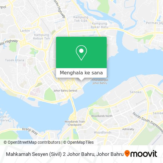 Peta Mahkamah Sesyen (Sivil) 2 Johor Bahru