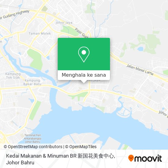 Peta Kedai Makanan & Minuman BR 新国花美食中心