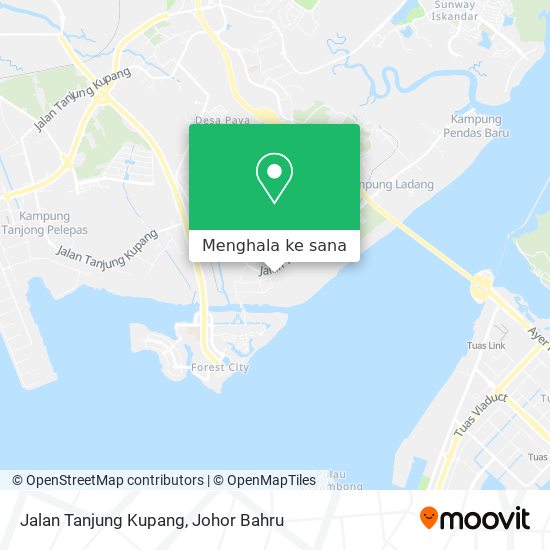 Peta Jalan Tanjung Kupang