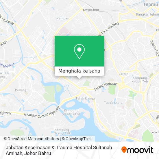 Peta Jabatan Kecemasan & Trauma Hospital Sultanah Aminah