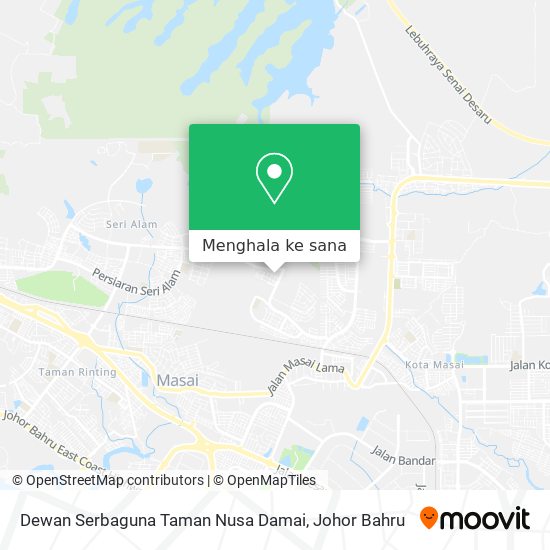 Peta Dewan Serbaguna Taman Nusa Damai