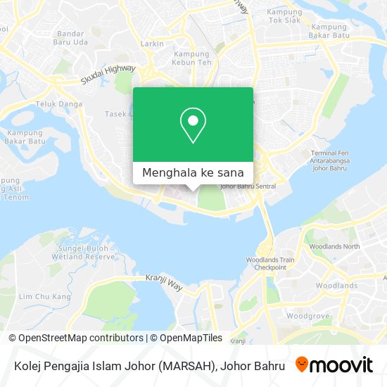 Peta Kolej Pengajia Islam Johor (MARSAH)