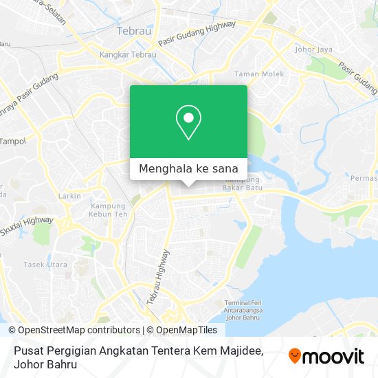 Peta Pusat Pergigian Angkatan Tentera Kem Majidee