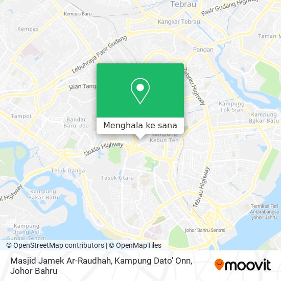 Peta Masjid Jamek Ar-Raudhah, Kampung Dato' Onn