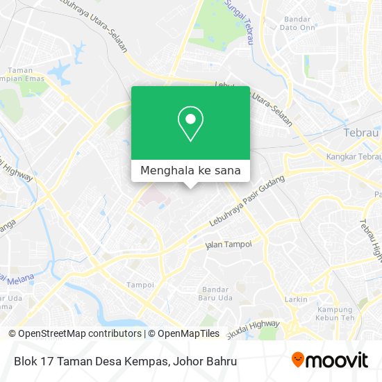 Peta Blok 17 Taman Desa Kempas