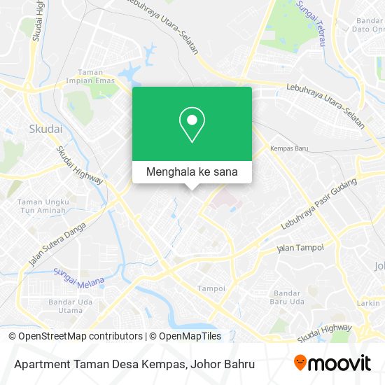 Peta Apartment Taman Desa Kempas