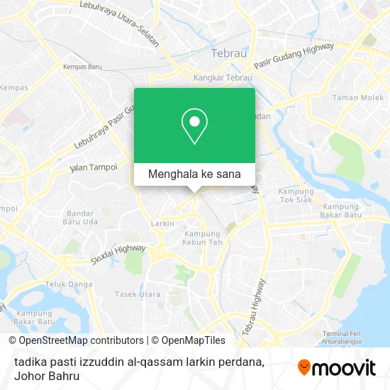 Peta tadika pasti izzuddin al-qassam larkin perdana