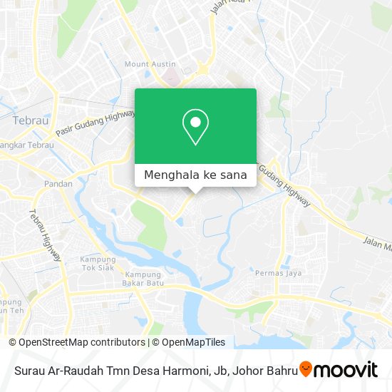 Peta Surau Ar-Raudah Tmn Desa Harmoni, Jb