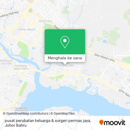 Peta pusat perubatan keluarga & surgeri permas jaya