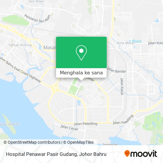 Peta Hospital Penawar Pasir Gudang