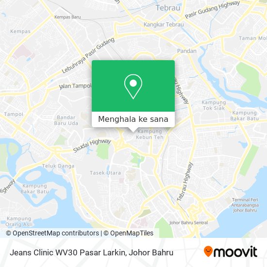 Peta Jeans Clinic WV30 Pasar Larkin