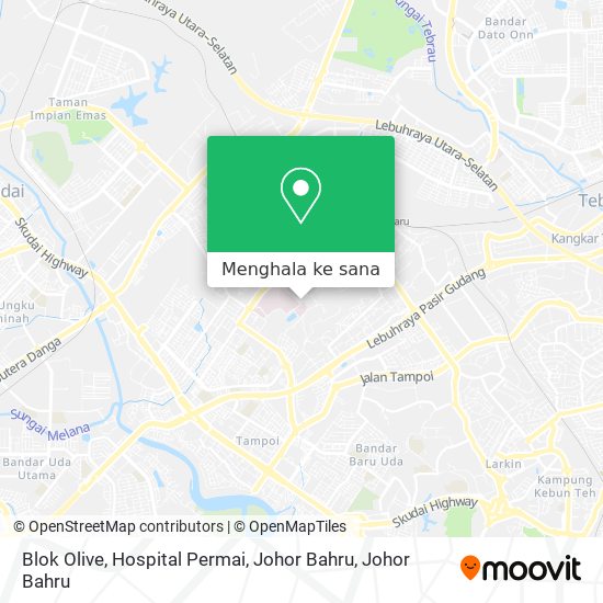 Peta Blok Olive, Hospital Permai, Johor Bahru