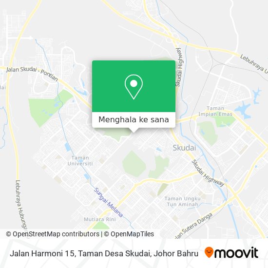Peta Jalan Harmoni 15, Taman Desa Skudai