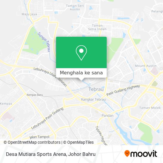 Peta Desa Mutiara Sports Arena