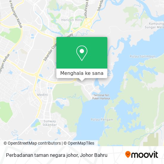 Peta Perbadanan taman negara johor