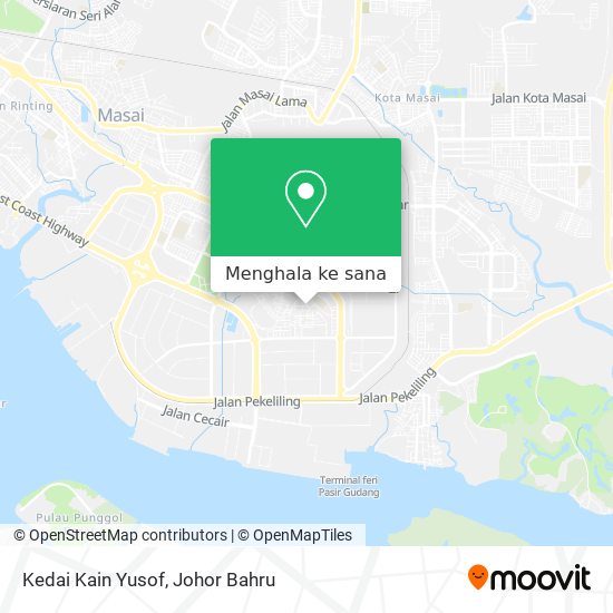 Peta Kedai Kain Yusof
