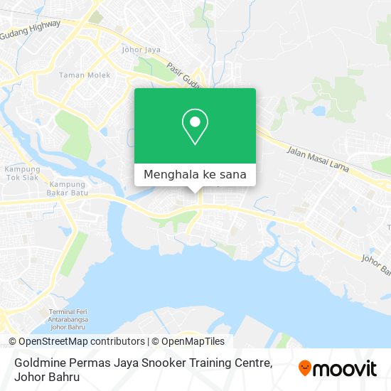 Peta Goldmine Permas Jaya Snooker Training Centre
