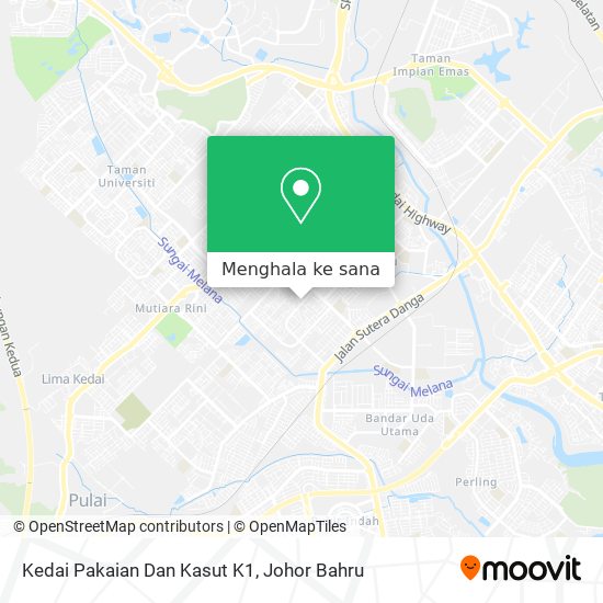 Peta Kedai Pakaian Dan Kasut K1