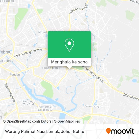 Peta Warong Rahmat Nasi Lemak