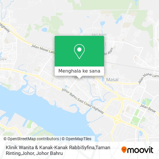 Peta Klinik Wanita & Kanak-Kanak RabbiSyfina,Taman Rinting,Johor