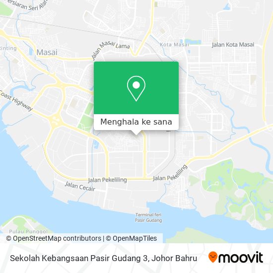 Peta Sekolah Kebangsaan Pasir Gudang 3