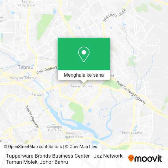 Peta Tupperware Brands Business Center - Jez Network Taman Molek