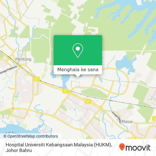 Peta Hospital Universiti Kebangsaan Malaysia (HUKM)