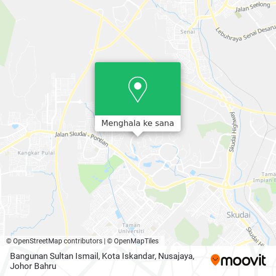 Peta Bangunan Sultan Ismail, Kota Iskandar, Nusajaya