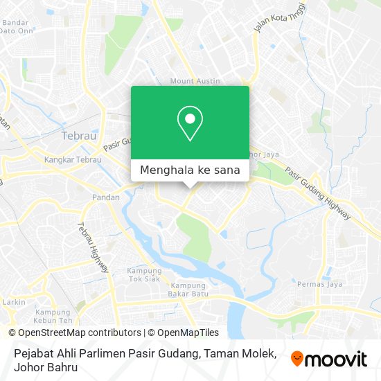 Peta Pejabat Ahli Parlimen Pasir Gudang, Taman Molek