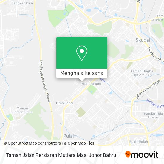 Peta Taman Jalan Persiaran Mutiara Mas