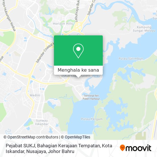 Peta Pejabat SUKJ, Bahagian Kerajaan Tempatan, Kota Iskandar, Nusajaya
